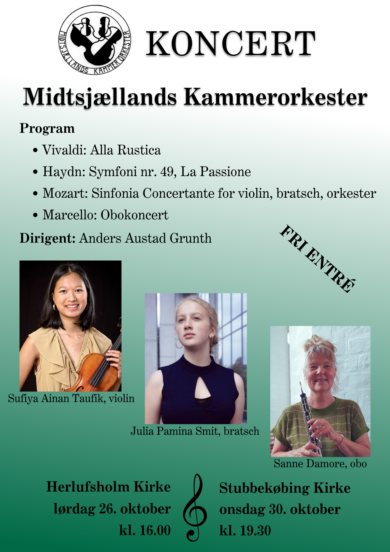 Billede tilknyttet Koncert med Midtsjællands Kammerorkester